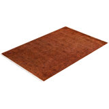 Fine Vibrance One-of-a-Kind 4'2" X 6'3" Hand Knotted Area Rug