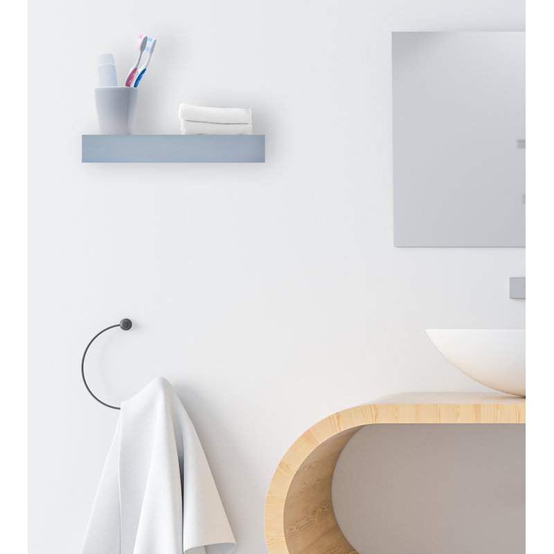 Tablette flottante Cerellia, Gris, H 3 po x l 13 po x P 4 po