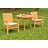 Masuda 2 - Person Teak Wood Patio Dining Set with Round Table