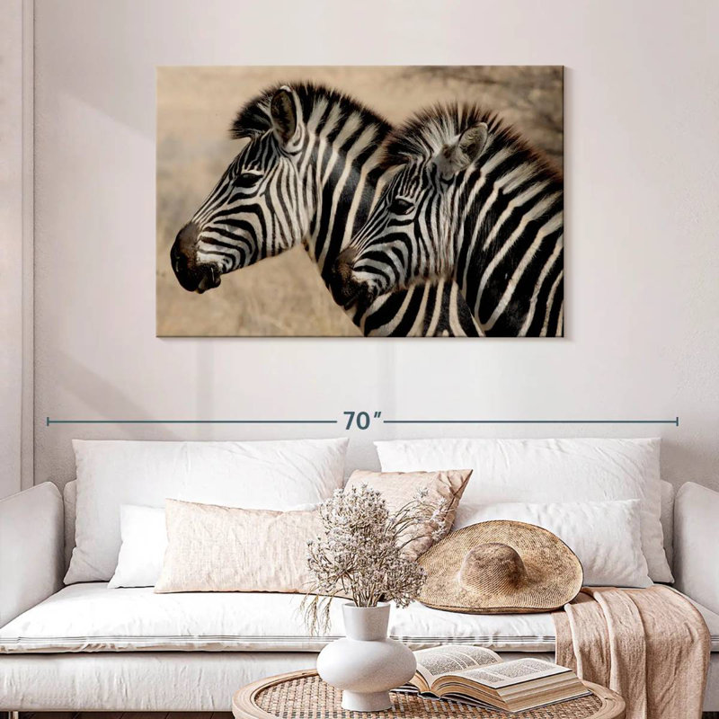 Brampt Zebra Friends, 30'' H x 45'' W
