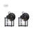 Mediouna Outdoor Wall Light with Matte Black(set of 2)-339161248-339161255