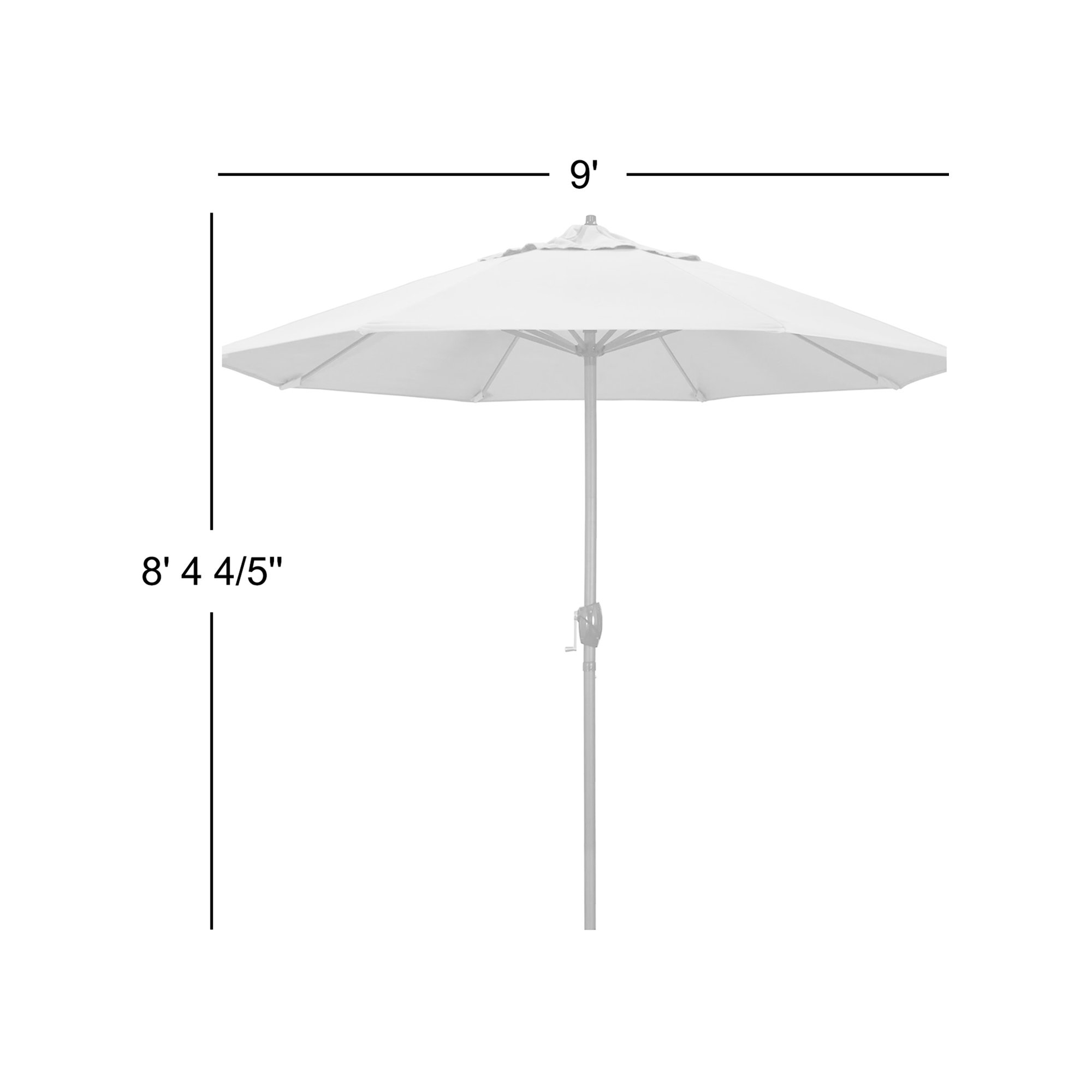 9' Market Sunbrella Umbrella, Spectrum Cilantro Sunbrella® Plainweave