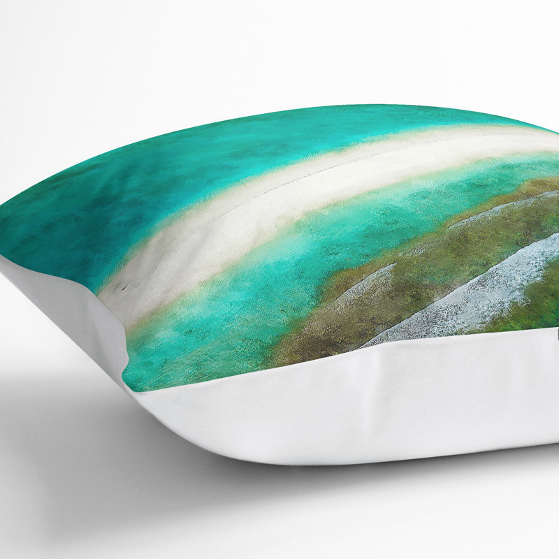 Square Cushion, 40cm H x 40cm W x 15cm D, White