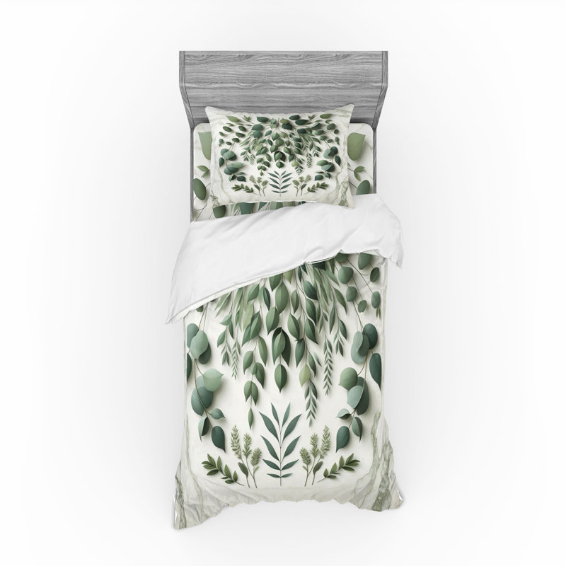 Polyester Floral Duvet Cover, Twin Extra Long Duvet Cover + 2 Additional Pieces