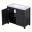 Organisateur de meuble-lavabo moderne avec lavabo Elverta