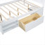Lit plateforme double avec tiroir et deux tablettes-2083112030