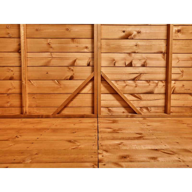 Powersheds 8 x 6ft Pent Timber Tongue & Groove Bike Shed