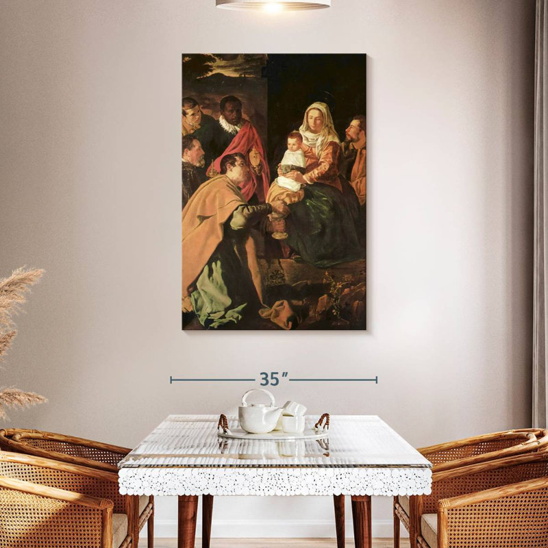 Leisha adoration des mages 1619, H 48 po x l 32 po
