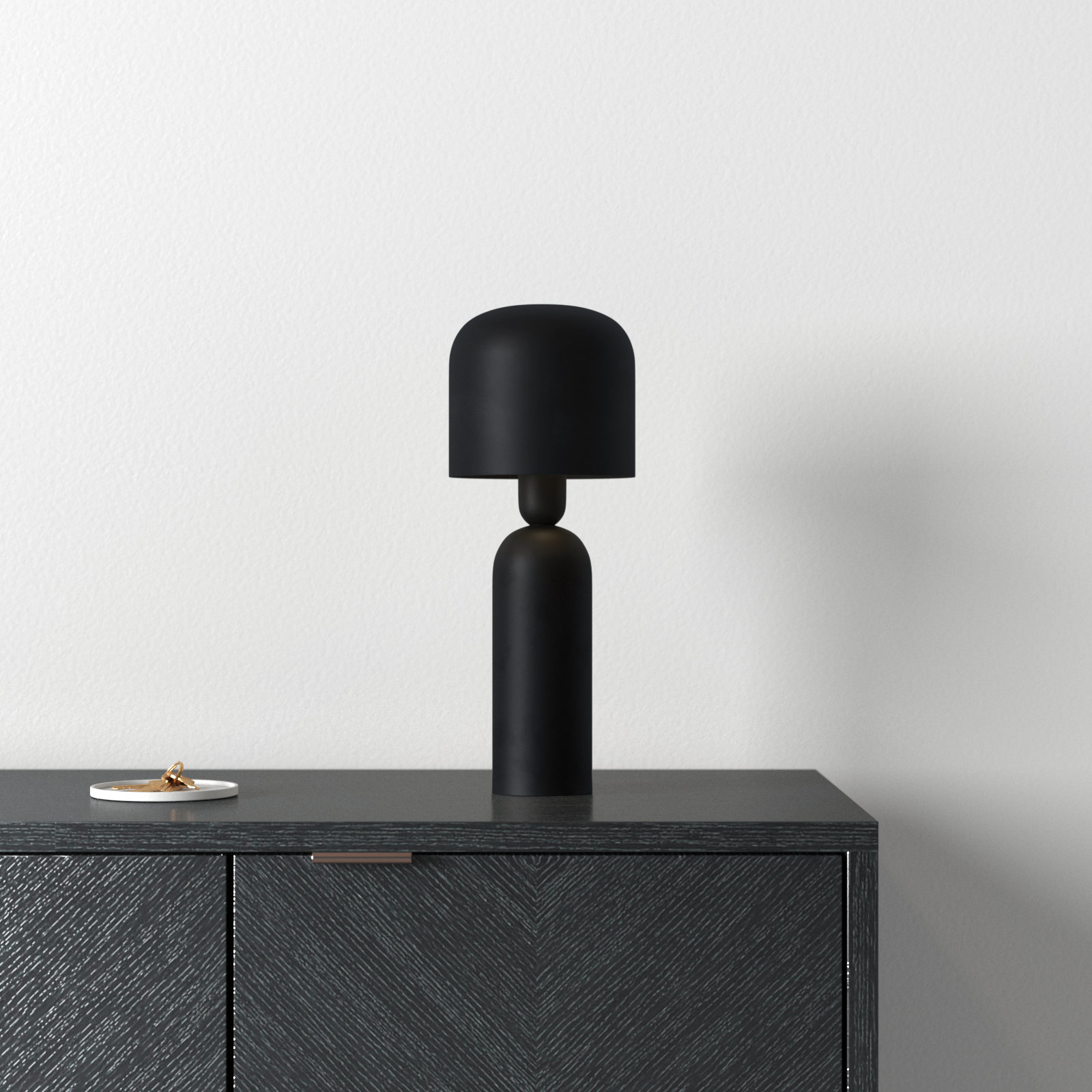 Odie Metal Table Lamp, Black