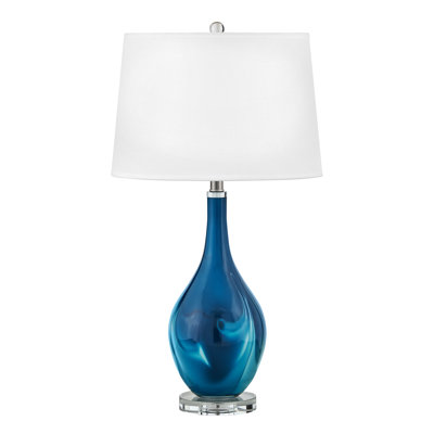 Medallion Lighting Glass USB Table Lamp | Wayfair