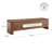  Darlington 71" Modern Walnut Storage TV Stand With Ceramic Pulls