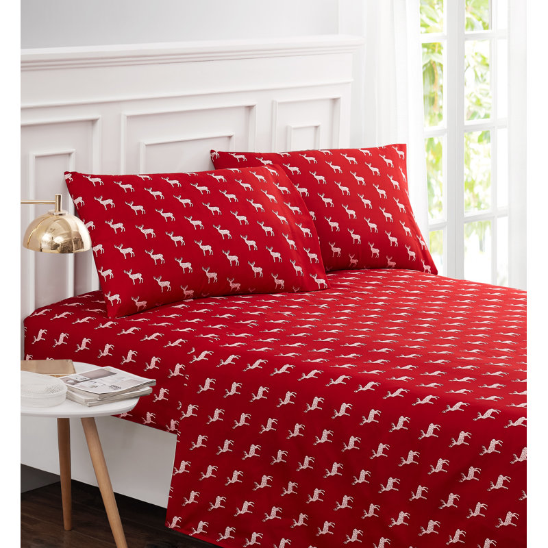 Ensemble de draps en microfibre Aureliusz, bleu, Reine
