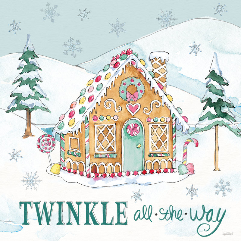 Holiday Trimmings IV by Anne Tavoletti - Wrapped Canvas Print, 30cm H x 30cm W x 3.8cm D