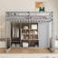 Lit mezzanine en bois avec garde-robe, tablettes et armoire-1165686099-1165686097