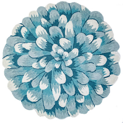 Traditional Floral Polyester Kitchen Mat