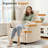 37.8“ W Chenille Recliner Chair for Living Room, Manual Recliner with 150° Wide Angle & Rock, Oversized Comfort Seat, Compact Accent Chair for Small Spaces, Nursery, Bedroom-1312101494