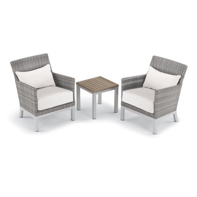 Argento And Travira Outdoor 3 - Piece Conversation Set