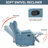 Heat Massage Manual Recliner Chair With Rocker And Swivel In Fabric For Living Room-579777972