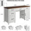 Bureau de direction 61 po à 5 tiroirs Farmhouse-212872700