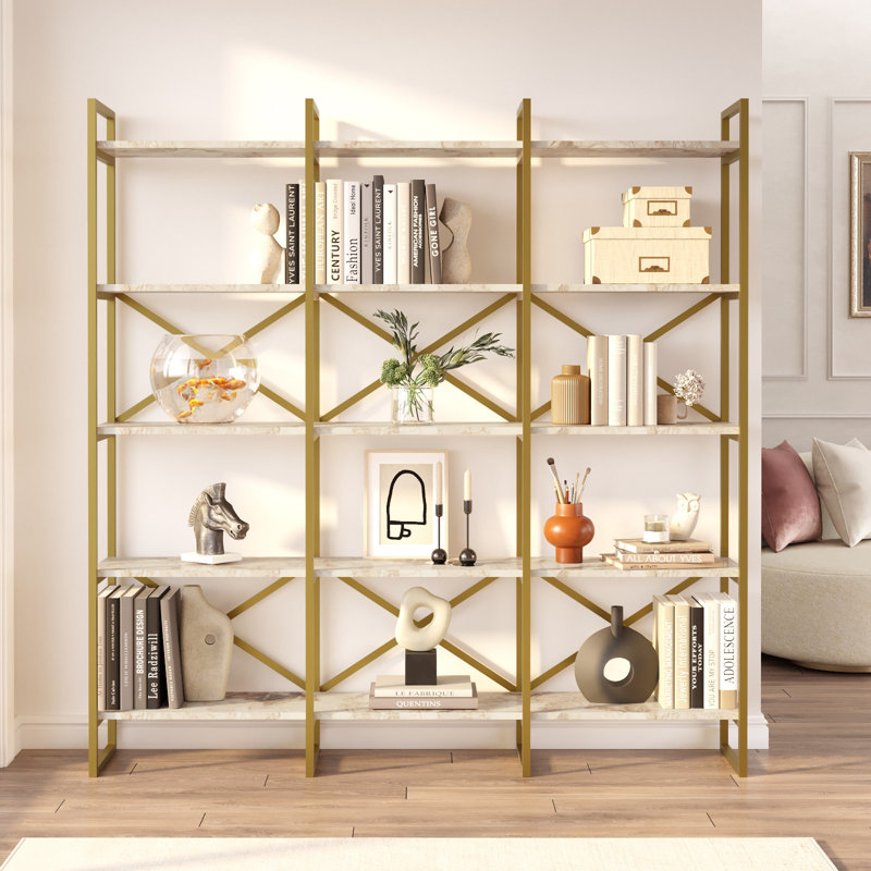 Baugus 175cm H x 170cm W Standard Bookcase