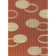 Walmsley Authentic Machine Woven Orange Geometric Polypropylene Indoor/Outdoor Area Rug