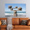 Élégant décor de bureau moderne: impression sur toile, toile tendue 3P