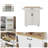 Rolling Kitchen Island Cart with Adjustable Shelves, Drawer, Doors, Towel Rack, and Seasoning Rack.-1234976792