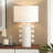 Izzey 27" Tall Ceramic Table Lamp with Fabric Shade-534816383