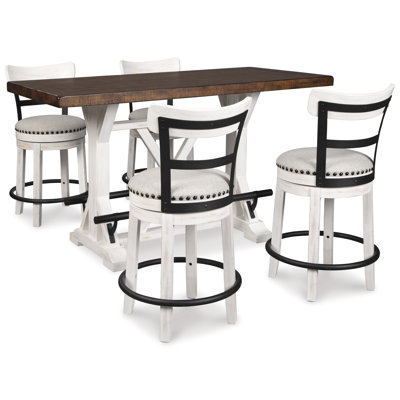 Valebeck Counter Height Dining Table and Barstools
