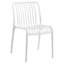 Chaises de salle à manger d'extérieur empilables, chaises d'appoint sans accoudoirs-133347402