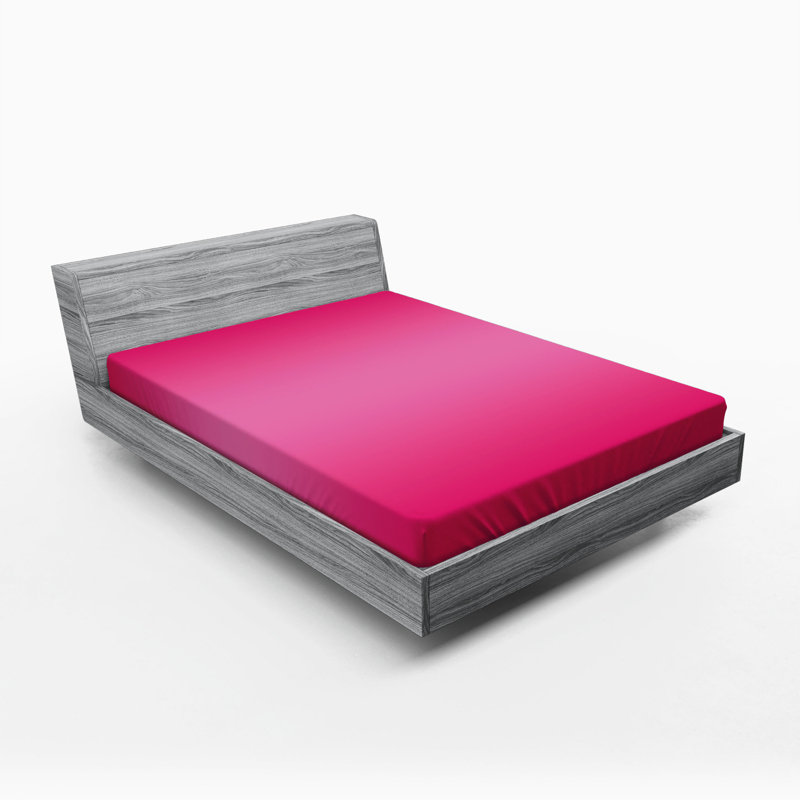 Microfiber Abstract Fitted Sheet, Queen Fitted Sheet, Pink, striped
