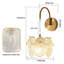 Appliques murales en verre French Light Luxury