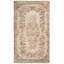 Tapis décoratif en laine gris clair 5 pi 5 po x 9 pi 4 po Deresa noué à la main