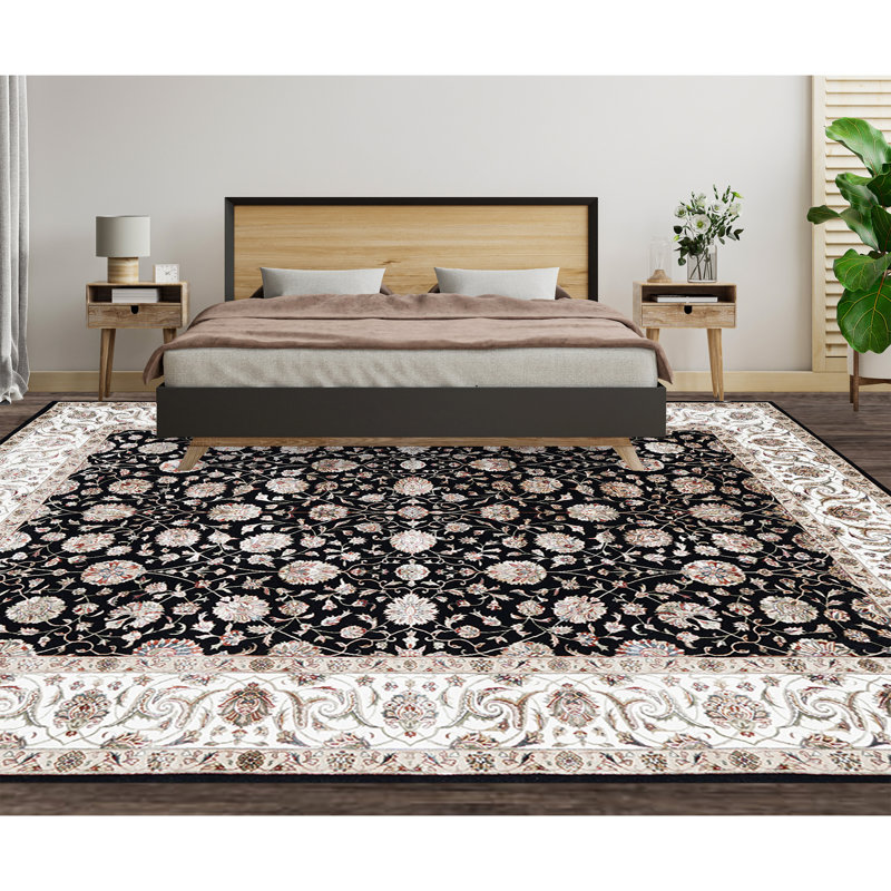 Floral Area Rug, Rectangle 5' x 7'