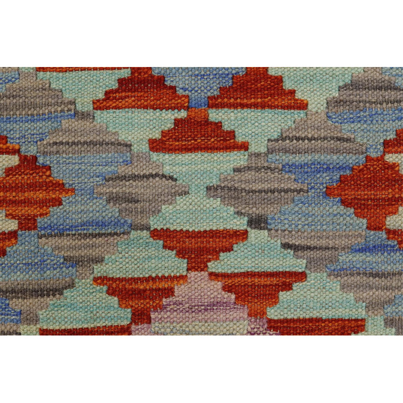Tapis unique nouvel âge 1 pi 11 po x 2 pi 10 po en or / bleu / gris