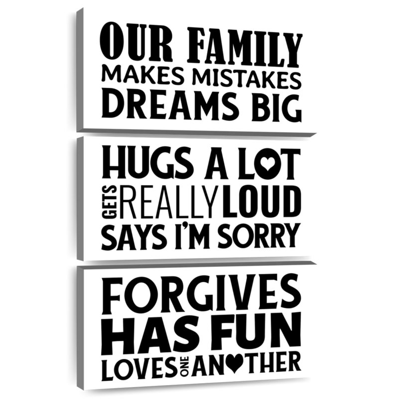 Enseigne Tergel Family Mantra, H 32 po x l 20 po