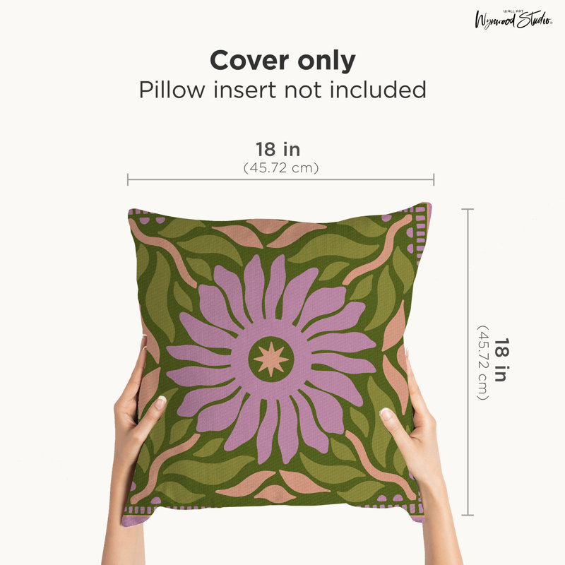 Housse de coussin géométrique en polyester