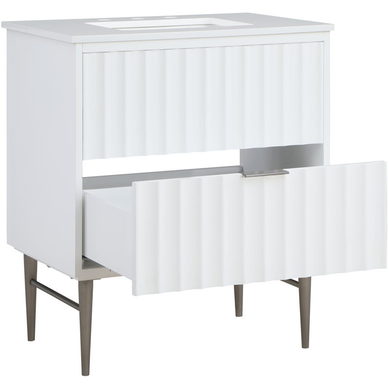 Ensemble de meuble-lavabo Mihai, Chrome chrome