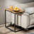 Vinko Shaped End Table 27 inches High, Side Table for Couch Slide Under, C Table Sofa Side End Table for Living Room