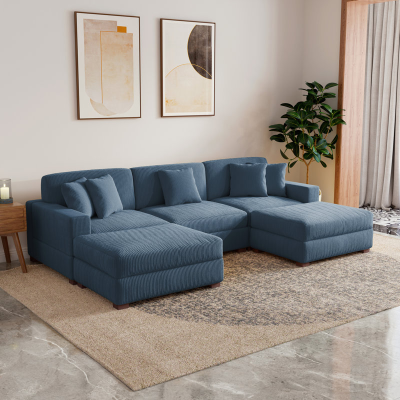 5 Seater Corduroy Seating Component