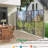 71"x138" Retractable Manual Side Awning Screen, Upf50+, Printed With Weather- Images, Ideal For Garden And Balcony, Screen Printing, Water , , Creating Private Outdoor Space, Semi-transparent Fabric