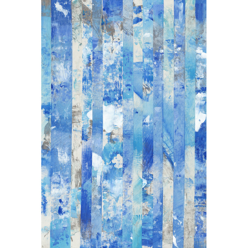 Shifting Blues II by Tim OToole - Wrapped Canvas Painting, 30cm H x 20cm W x 3.8cm D