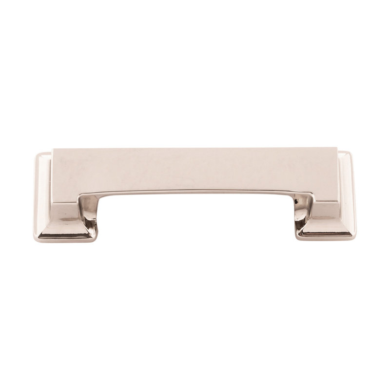 Studio Collection Cup Pull - 3" & 3-3/4" Center to Center Cabinet Pull Polished Nickel - Transitional Hardware for Drawers & Cabinets