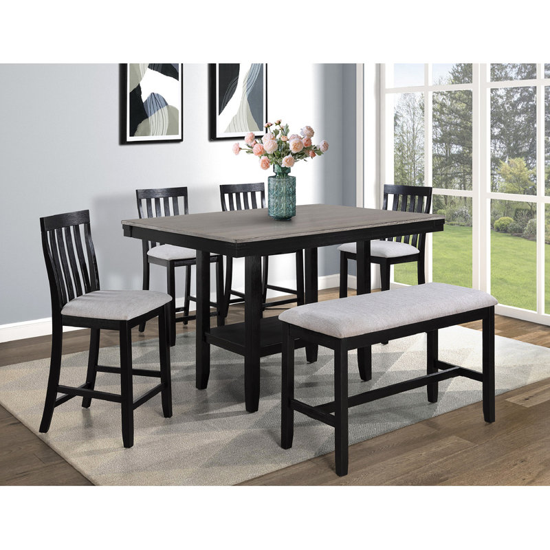 Stylish And Versatile Counter Height Bench For Dining And Kitchen Spaces