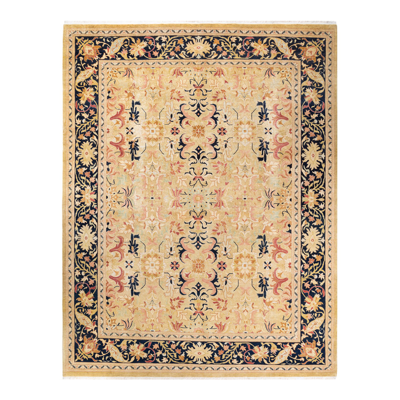 Classic One-of-a-Kind 9'4" X 11'10" Hand Knotted Area Rug