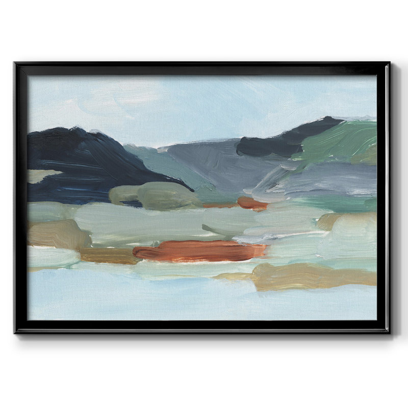 Autumn Mountains II, reproduction d'art sur toile, H 18 po x l 26 po x P 1,5 po, Toile encadrée noire à coins fermés