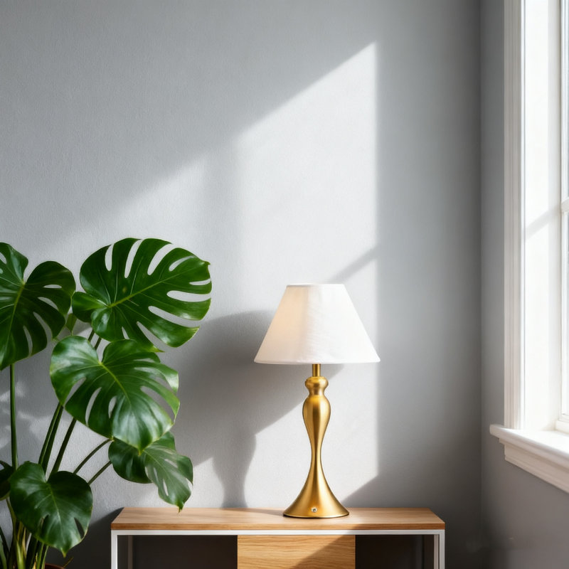Lampe de table sans fil - DEL rechargeable à intensité variable, charge rapide de type C, lampe portative à pile pour une utilisation intérieure / extérieure