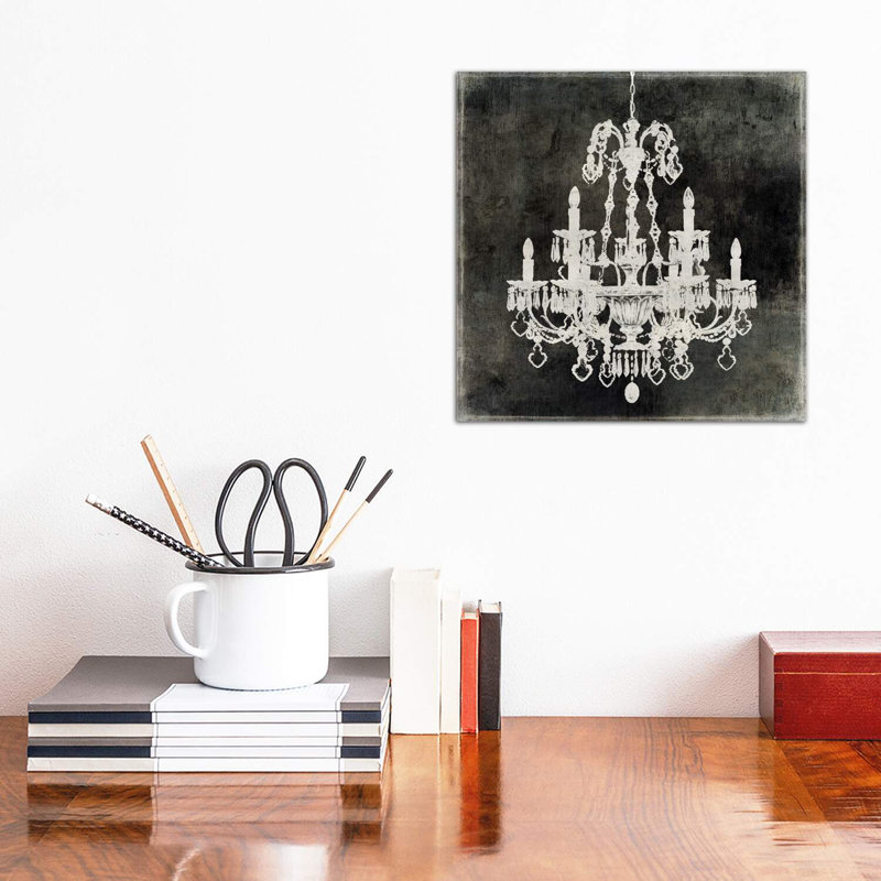 «Chandelier II», reproduction, Toile tendue, H 12 po x l 12 po x P 0,75 po