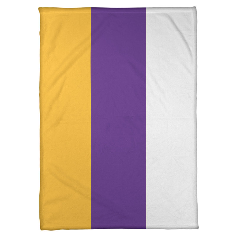 Couverture polaire basket Sacramento, l 50 po x L 60 po, Gris ardoise / mauve / blanc