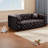 Compression Modern Sectionals, 77 Faux Leather Tufted Sofa for Home